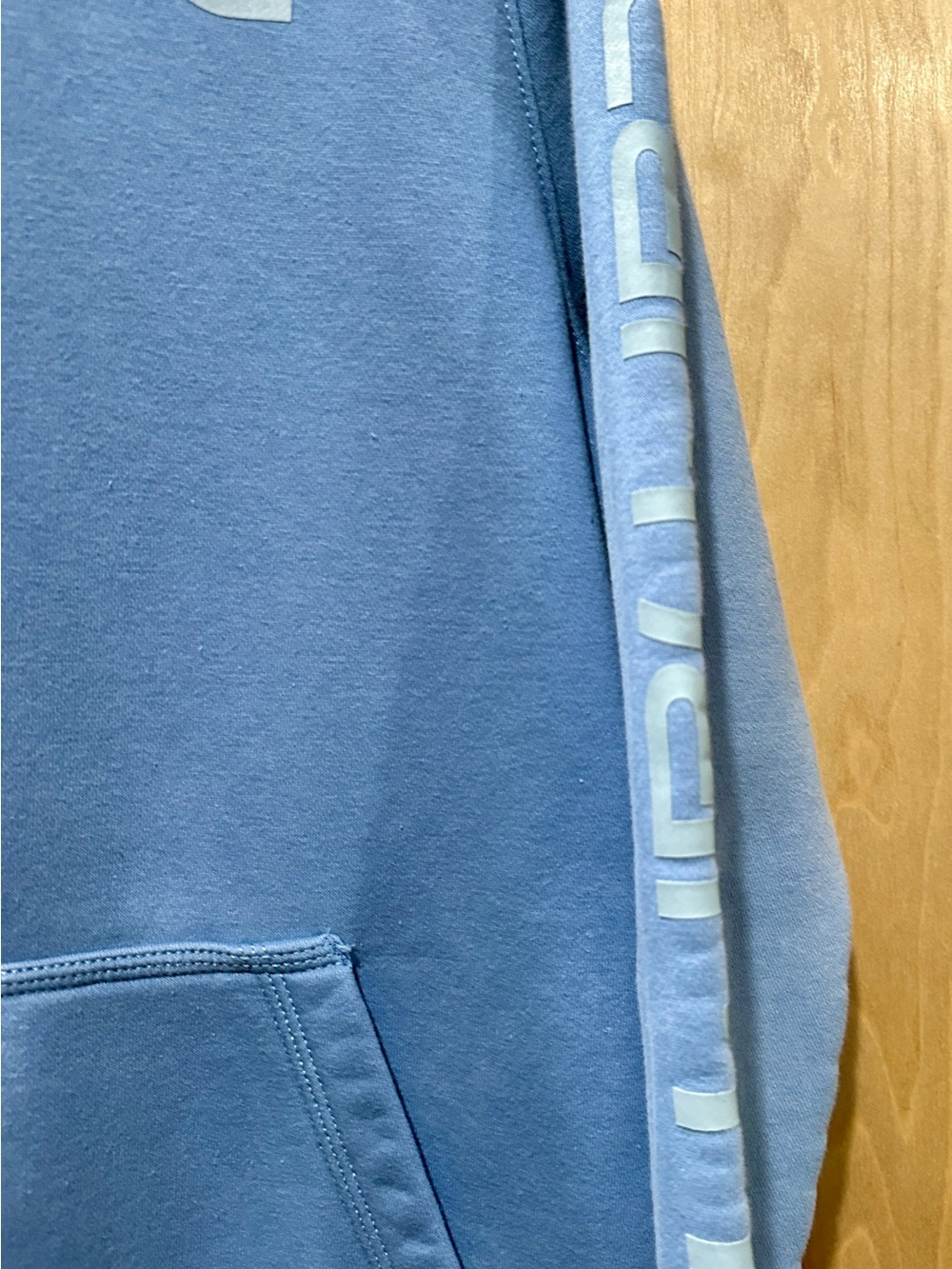 Carhartt Light Blue Pullover Hoodie with Sleeve Logo Women’s L - Picture 6 of 6